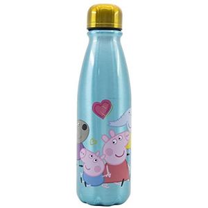 Peppa Pig Herbruikbare waterfles van aluminium, 600 ml