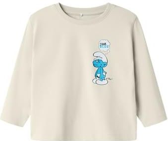 NAME IT Nmmfys Smurfs Nreg Ls Top Bfu Nmmfys Smurfs Nreg Ls Top Bfu Jongens (1 stuk), Peyote Mix, 92
