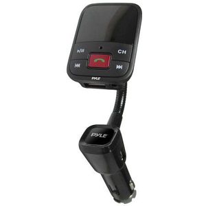 Pyle PBT50 FM-radio-zender met Bluetooth, USB-aansluiting, AUX-ingang, Micro-SD-kaartlezer, zwart