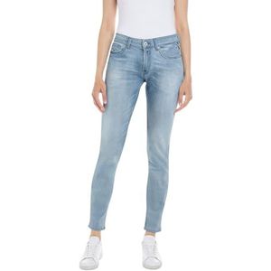 Replay New Luz C-stretch damesjeans, Lichtblauw 010