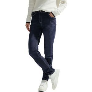 Cecil B377209 Dames Slim Jeans en Top, Donkerblauw gewassen