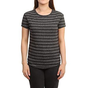 O'NEILL Lw Striped T-shirt voor dames, geknoopt, meerkleurig (9910 Black Aop W/White)