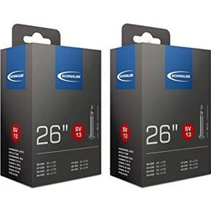 Schwalbe SV13 Fietsslang, uniseks, zwart, 26 inch x 1,5 - 2,5 (40 mm Presta-ventiel)