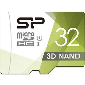 Silicon Power 3D NAND Micro-SD-kaart voor dashcam en thuisbewaking, 32 GB SD-adapter