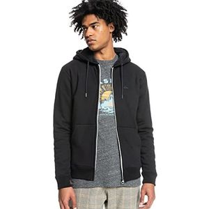 Quiksilver Essentials Sherpa capuchontrui voor heren, zwart.