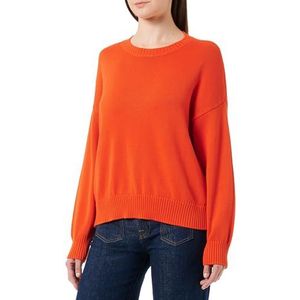 United Colors of Benetton Mesh G/C M/L 1494E105J damessweater (1 stuk), Rood 3t5