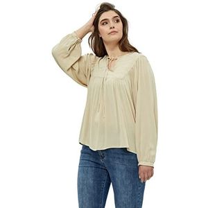 Peppercorn Danea Curve blouse voor dames, grijs.