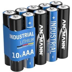 Ansmann 1501-0010, 3000 mAh, 1,5 V, AAA, microfoon, L92 FR03 lithium industriële hoge energie batterij