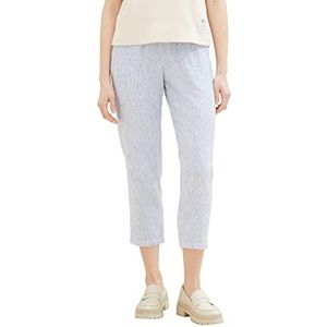Tom Tailor Denim Pantalons pour femme, 31715 - Rayure verticale bleue blanche, S