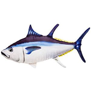 Kussen, pluche, motief: vis, tonijn, rood, 100 cm