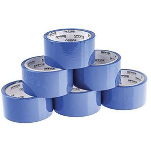 OFFICER PRODUCTS PRODUCTS 15025031-01 verpakkingstape, 48 mm x 46 m, 6 rollen, blauw