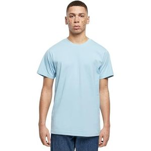 Build Your Brand T-shirt basique à col rond pour homme, coupe régulière, en coton, Bleu ciel, 5XL