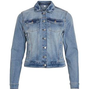 Vila Vishow New L/S Denim Jacket/Su-noos Jeansjack voor dames, Lichtblauw jeans