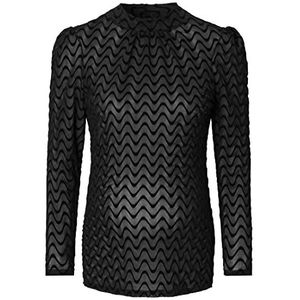 Supermom Dillon dames shirt met lange mouwen zwart - P090 38, zwart - P090