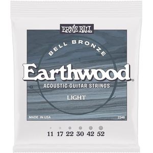 Ernie Ball Light Earthwood Bell snaren voor akoestische gitaar, brons 11-52