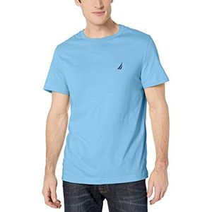 Nautica Klassiek fit poloshirt voor heren, Rivieria effen blauw