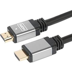 PremiumCord 4K HDMI-kabel High Speed 10 m, compatibel met 4K video 2160p, Full HD 1080p, Deep Color, 3D, ARC, HDR, 10,2 Gbps, vergulde stekker, zwart, kphdmg10