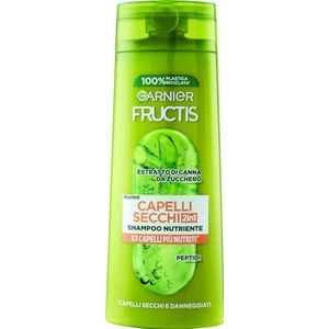 Garnier Fructis 2-in-1 voedende shampoo voor droog en beschadigd haar, herstellende werking, met suikerrietextract, 250 ml