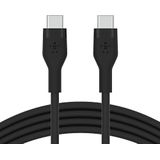 Belkin BoostCharge Flex USB-C naar USB-C kabel van siliconen, USB-IF-gecertificeerd, Power Delivery opladen, USB C-kabel voor iPhone 15, MacBook, iPad Pro, Samsung Galaxy S24, Google Pixel enz., 2 m,