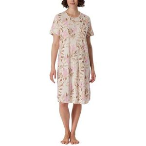 Schiesser Nachthemd met korte mouwen van modal katoen - nachthemd - nachtkleding voor dames, Veelkleurig 3_181260