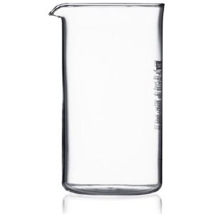 Bodum 1508-10 vervanging voor de Franse pers, glazen beker met 8 kopjes, transparant, 1 l - 9,6 cm diameter, H 18 cm