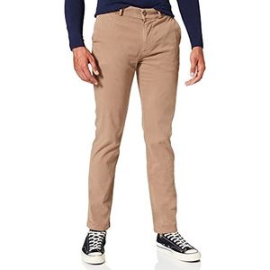 7 For All Mankind Heren Slim Chino Broek Luxe Performance Sateen Sandcastle, Beige