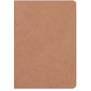 Clairefontaine 73316C Booklet (DIN A5, 14,8 x 21 cm, gelinieerd leeftijdszakje, 48 vellen) 1 stuk, bruin