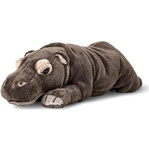 Uni-Toys - Nijlpaard klein, liggend - 29 cm (lengte) - pluche dier hippo fluffpaard - pluche dier