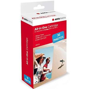 AGFA PHOTO - Cartridge en papier 5,3 x 8,6 cm AMC - compatibel met Realipix Mini S, Realipix Mini P, Kodak Mini Printer 2, Kodak Mini Shot - 30 foto's