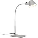 Briloner - Flexibele tafellamp, tafellamp, tafellamp, tafellamp, tuimelschakelaar, 1 x E27-fitting max. 10 watt, inclusief kabel, chroom mat, 65 cm