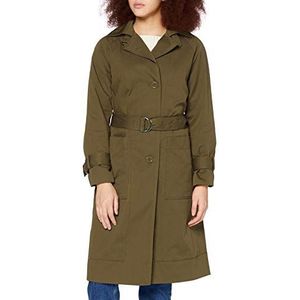 United Colors of Benetton waterdichte jas dames, Burnt Olive 22Y