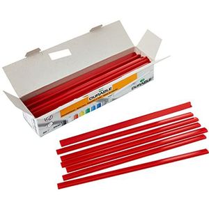 Durable 29303 Boekbinderlijsten, 3 mm, voor 30 vellen, rood, 50 stuks