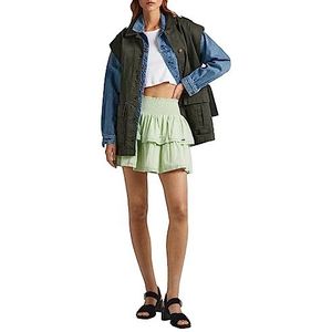 Pepe Jeans Fiore damesrok, Groen (verkleurd groen)