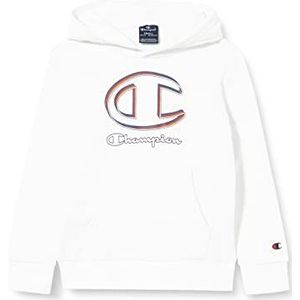 Champion Graphic Shop Sweatshirt met capuchon voor jongens, Wit.