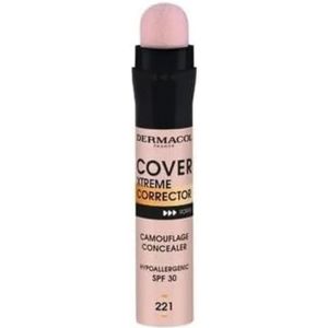 Dermacol -Cover Xtreme Stick Concealer, langdurige niet-allergene correctievloeistof met SPF30, lichte formule met hoge dekking, concealer voor acne-gevoelige huid. Nr. 5 (221)