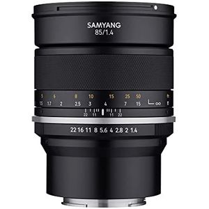 SAMYANG 22995 MF 85 mm F1.4 MK2 Fuji X - portret handmatige scherpstelling voor full-formaat en APS-C Festfocus Fuji X Mount, 2e generatie voor Fujifilm X-T1, X-T3, X-H1, X-T30, X-Pro3, X-T200, X-T4