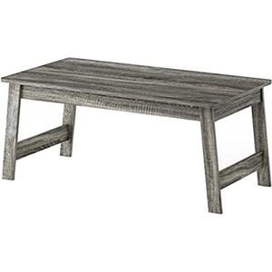 Furinno Salontafel van hout, grijs, Franse eiken, 49,4 x 90,4 x 39,7 cm