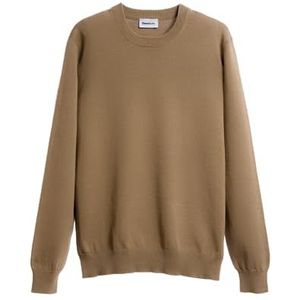 Diana Studio, Paricol en tricot Taupe homme, 100% coton, manches longues, taille S, Regular Fit, Blanc, S