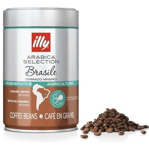 illy Arabica Selection Brasile Cerrado Mineiro koffiebonen: 100% uit regeneratieve teelt - een blik van 250 g