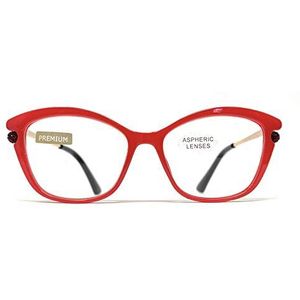 Nieuw model nieuwste mode EXCLUSIEF leesbril, presbyopie, vermoeid zicht, design in 5 kleuren. VENICE Premium Pearl - Dioptrie: 1 tot 3,5 (rood, 1.00)