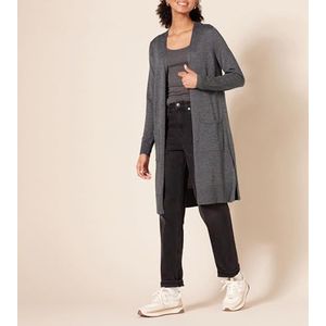 Amazon Essentials Licht en lang damesvest (verkrijgbaar in grote maten), antraciet gemêleerd, maat 5X