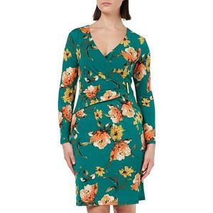 Gina Bacconi Robe portefeuille pour femme avec bordure dorée, Vert, 40