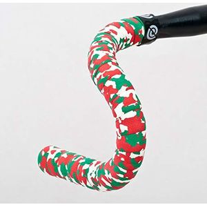 Bike Ribbon Plus Cork Stuurbare tape, wit/rood/groen, XL