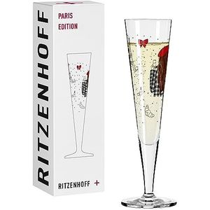 Ritzenhoff 1072005 champagnefluit 200 ml - Edition Paris - champagnefluit kleurrijk design - Made in Germany