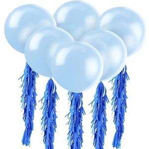 Unique Party 56500 - 36"" gigantische latex koele blauwe ballonnen, pak van 6