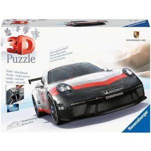 Ravensburger Puzzle 11557 Ravensburger Porsche 911 GT3 Cup 11557 - Het beroemde voertuig en sportwagen als 3D-puzzelauto