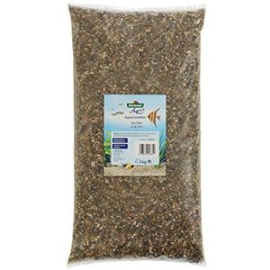 Dehner Aqua grind voor aquaria, korrelgrootte 2-4 mm, 5 kg, grijs/bruin