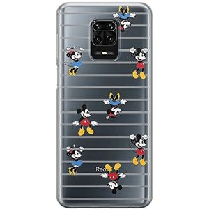 ERT GROUP Beschermhoes voor Xiaomi REDMI Note 9 Pro/9S, origineel en officieel gelicentieerd product, motief Mickey & Minnie 007, passend voor de vorm van de mobiele telefoon, gedeeltelijk bedrukt