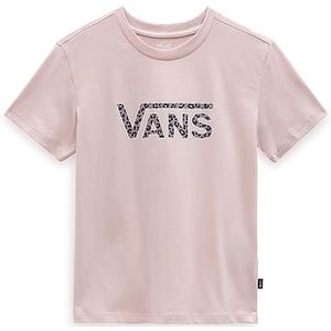 Vans Drop V Cheetah Ss Crew T-shirt voor dames, Sepia roze.