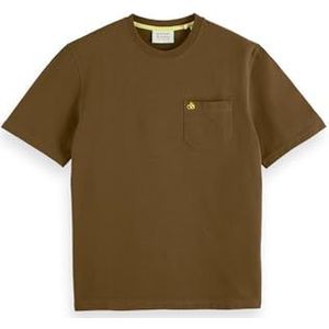 Scotch & Soda Jersey T-shirt met borstzakken heren T-shirt, Algae 6895